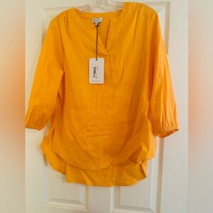 Yellow Women's Tunic Top